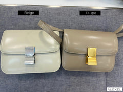 Italian Calfskin Leather Bag, Designer Bag, Italian Leather Box Bag, Classic Crossbody Bag, Shoulder Bag, Minimalist Genuine Leather Purse - Alexel Crafts