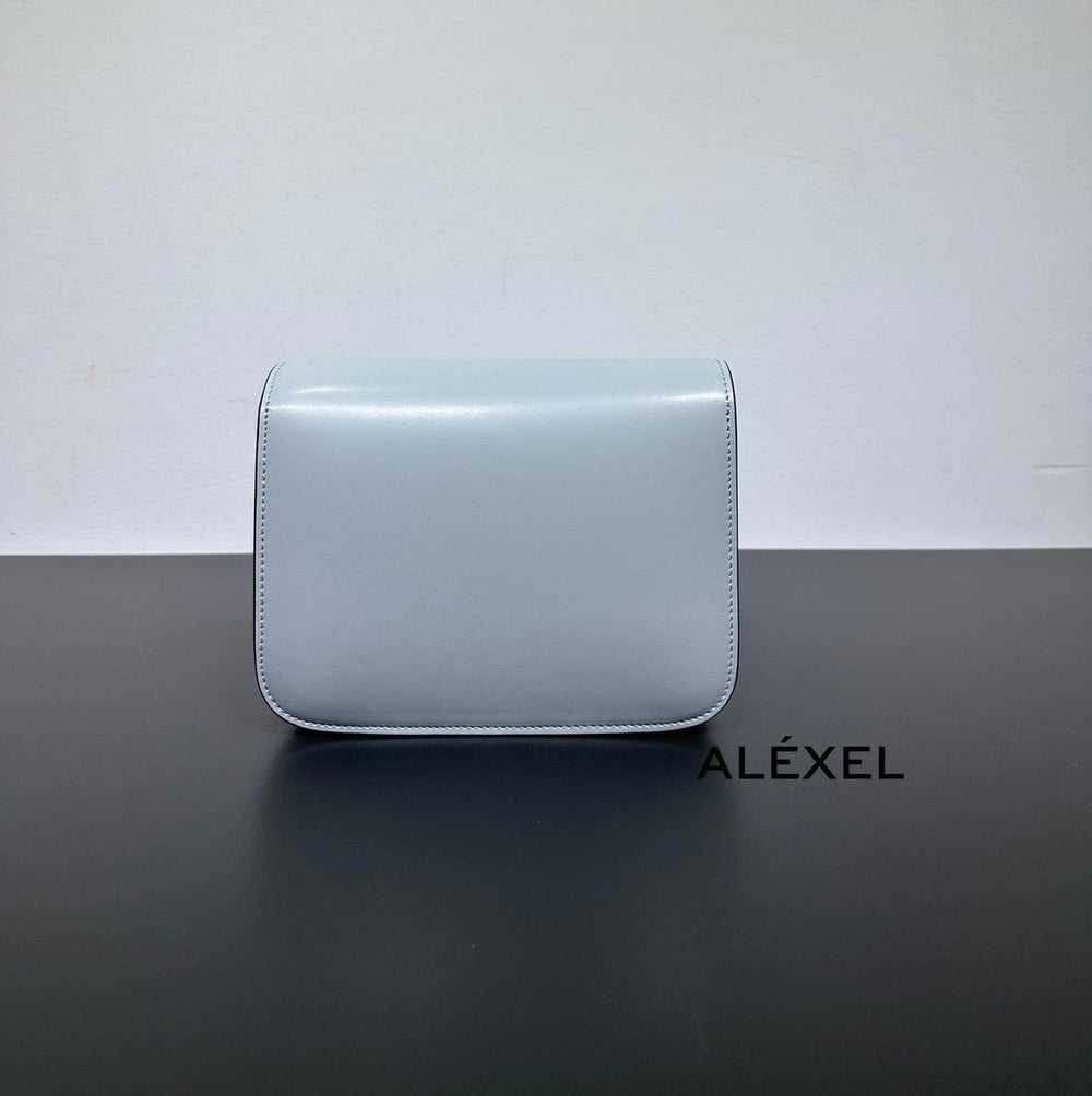 Italian Calfskin Leather Bag, Designer Bag, Italian Leather Box Bag, Classic Crossbody Bag, Shoulder Bag, Minimalist Genuine Leather Purse - Alexel Crafts