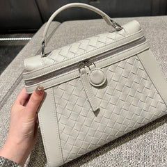 Italian Leather Box Bag, Lambskin Leather Handbag, Luxury Designer Bag, Italian Leather Box Bag, Classic Handbag - Alexel Crafts