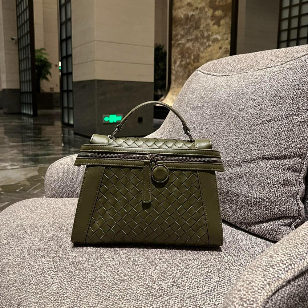 Italian Leather Box Bag, Lambskin Leather Handbag, Luxury Designer Bag, Italian Leather Box Bag, Classic Handbag - Alexel Crafts