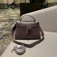 Italian Leather Box Bag, Lambskin Leather Handbag, Luxury Designer Bag, Italian Leather Box Bag, Classic Handbag - Alexel Crafts