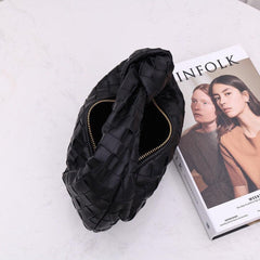 Lambskin Knotted Intrecciato Leather Handbag, Handcrafted Premium Quality Genuine Leather Handbag, Daily Fashion Lady Bag, Designer Bag - Alexel Crafts