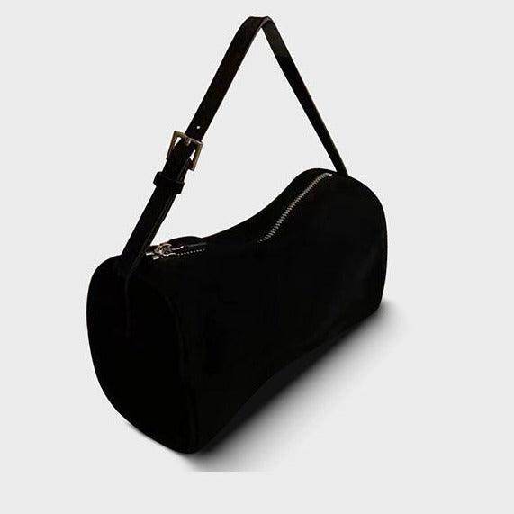 Lambskin Leather Boston Bag, Mini Designer Bag, Leather Box Bag, Classic Leather Handbag, Minimalist Genuine Leather Purse - Alexel Crafts