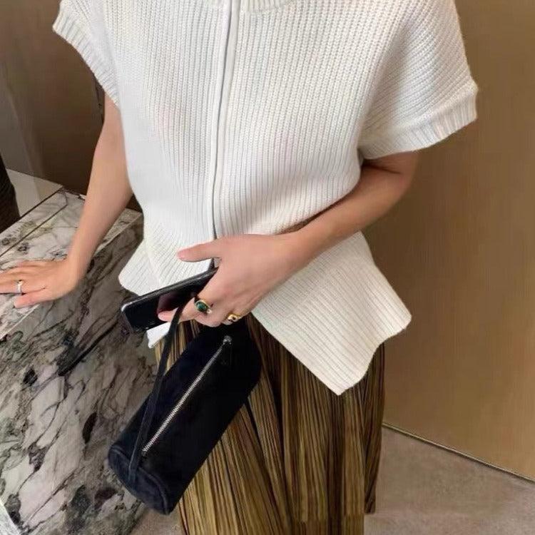 Lambskin Leather Boston Bag, Mini Designer Bag, Leather Box Bag, Classic Leather Handbag, Minimalist Genuine Leather Purse - Alexel Crafts