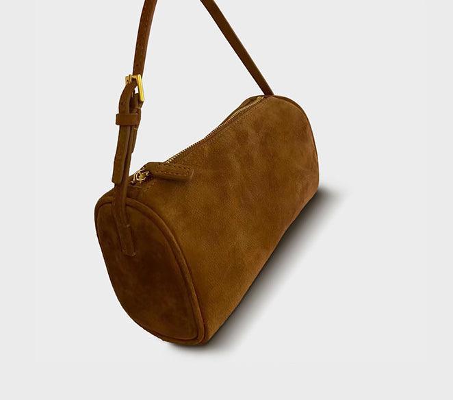 Lambskin Leather Boston Bag, Mini Designer Bag, Leather Box Bag, Classic Leather Handbag, Minimalist Genuine Leather Purse - Alexel Crafts