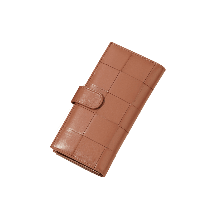 Lambskin Leather Interwoven Wallet, Women Woven Leather Cards Holder, Handcrafted Trifold Wallet, Designer Wallet, Women Purse, Gift For Her - Alexel Crafts