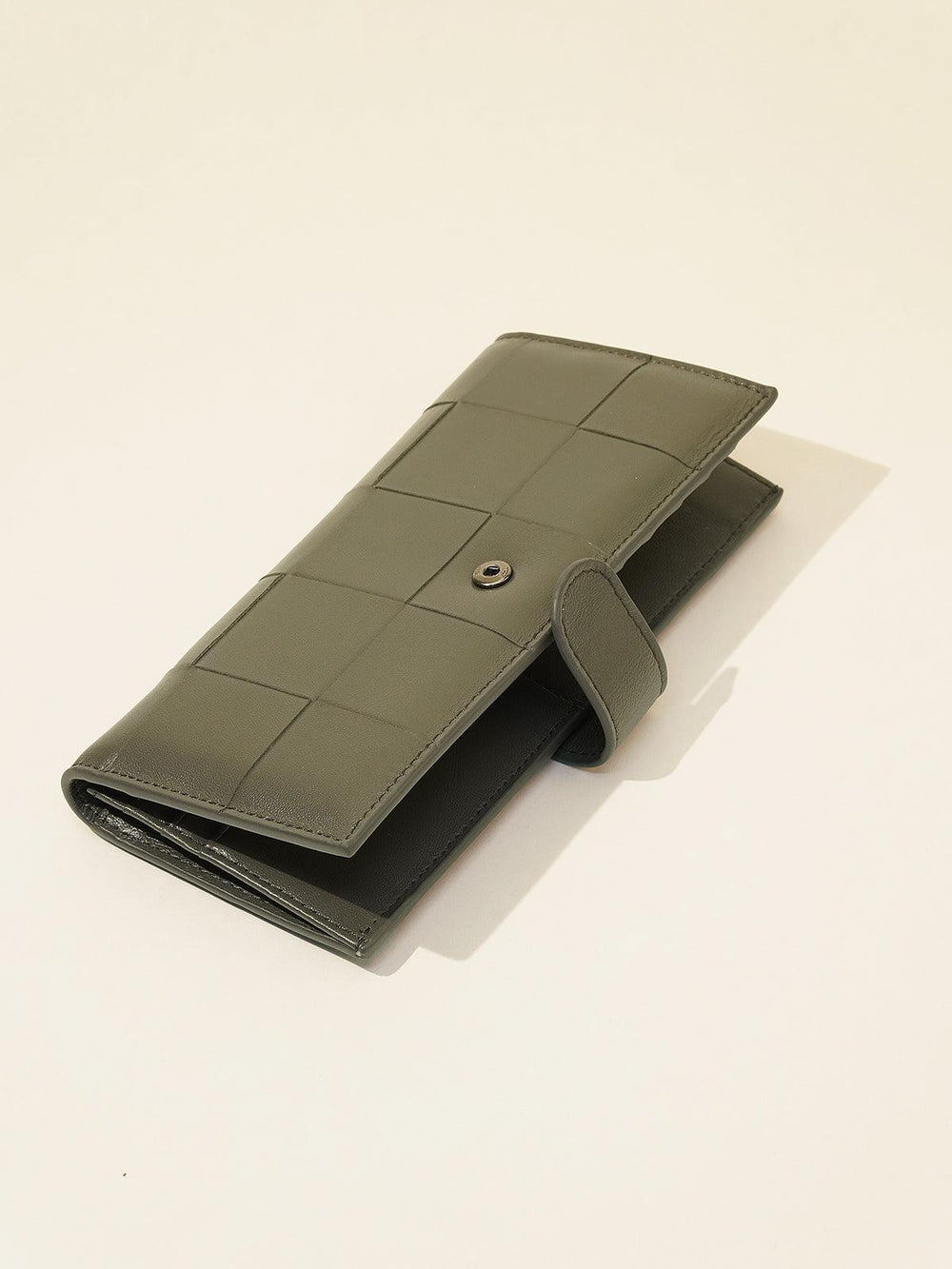 Lambskin Leather Interwoven Wallet, Women Woven Leather Cards Holder, Handcrafted Trifold Wallet, Designer Wallet, Women Purse, Gift For Her - Alexel Crafts