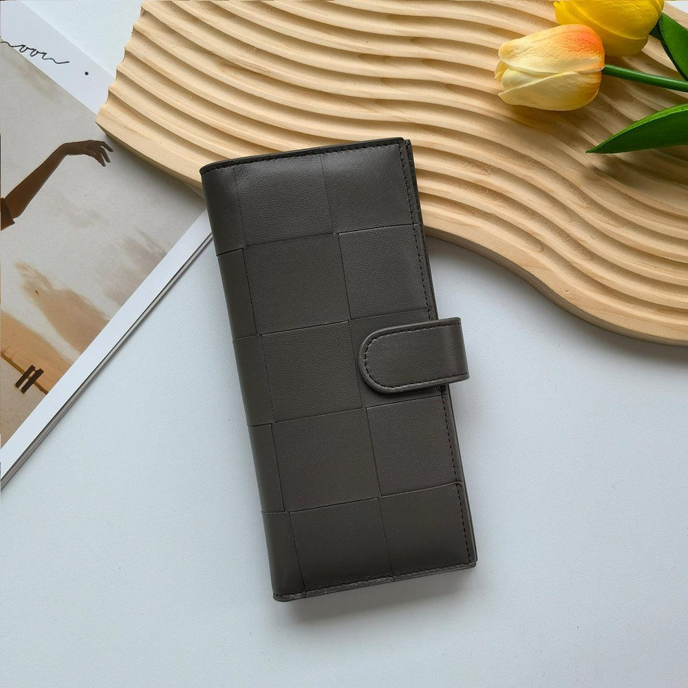 Lambskin Leather Interwoven Wallet, Women Woven Leather Cards Holder, Handcrafted Trifold Wallet, Designer Wallet, Women Purse, Gift For Her - Alexel Crafts