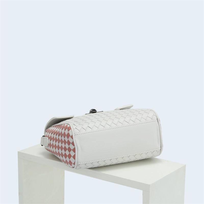 Lambskin Leather Shoulder Bag Handwoven, Small Designer Bag, Woven Purse Women Classic bag Crossbody Luxury Bag, Birthday Gift For Her - Alexel Crafts