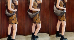 Large & Medium Lambskin Zipped Crossbody Hobo Bag, Leather Designer Shoulder Bag, Women Soft Leather Handbag, Lambskin Leather Hobo Purse, Leather Shoulder Bag - Alexel Crafts