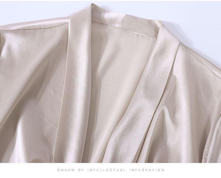 Luxe V-Neck Long Sleeve Blouse in 100% Mulberry Silk for Women - Alexel Crafts