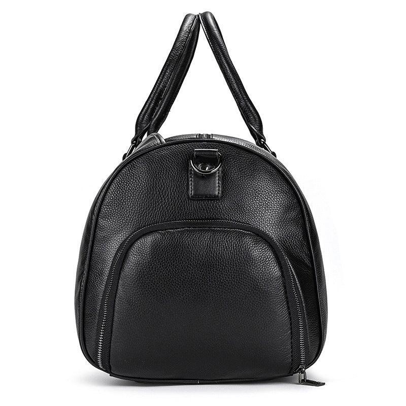 Men's or Women's Premium Leather Travel Duffel Bag | Carry-All Duffel - Handcrafted Waterproof Gym Carry-On with Shoe Compartment, - Alexel Crafts