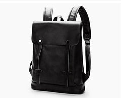 Minimalist brown/black Vegan Leather backpack women, Handcrafted waterproof backpack laptop bag, handbag Men, Gift for Her/Him - Alexel Crafts