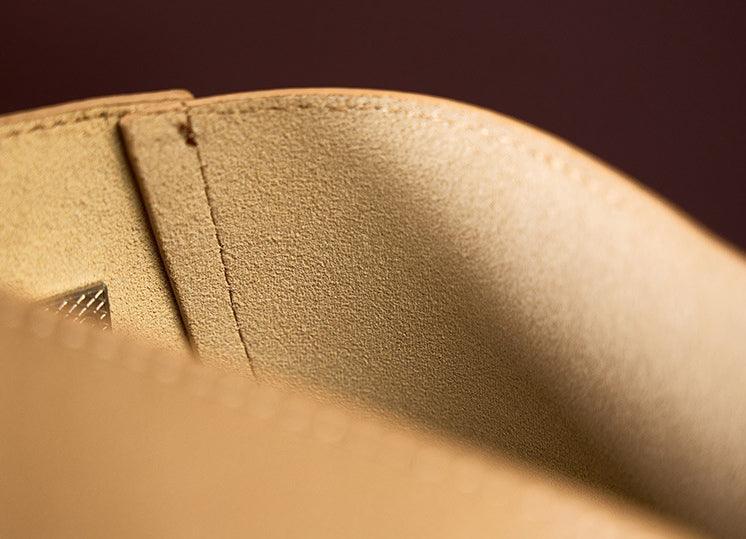 Minimalist Genuine Leather Bucket Bag | Leather Shoulder Bag, Chic Crossbody Bag, Gift for Her - Alexel Crafts