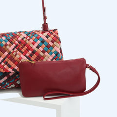 Multiple Colour Lambskin Hobo Bag, Large Handcrafted Woven Leather Shoulder Bag - Alexel Crafts
