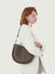 Smooth Calfskin Leather Saddle Bag, Leather Pouch Shoulder Bag Women's Fanny Pack Soft Leather, Fashion Designer Tote Bag, Gift For Her