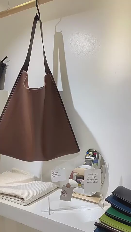 Large Genuine Leather Classic Tote Bag for Women | Commuter Large Laptop Bag