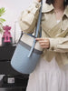 Artisan Sheepskin Bucket Shoulder Bag, Handcrafted Colour-block Weave Bag, Woven Leather Bag | Elegant Wedding Gift