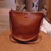 Leather Bucket bag,  Personalised Bag, Leather Shoulder Bag, Cross Body Bag, Brown Leather Bag, Crossbody Bag, Gift for her
