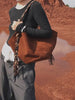 Unique Design Genuine Leather Large Tote Bucket Bag for Women | Suede Leather Autumn Tassel Bucket Bag