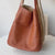 Oak Cowhide Leather Tote Bag, Women Handcrafted Soft Leather Bucket Bag, Minimalist Tote, Two Front Pockets Bag, Cloud Oslo Laptop Bag
