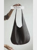 Essentials Slouchy Leather Hobo Bag, Must-have Fashion Designer Minimalist Handbag, Cowhide Bucket Bag