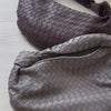 Large Lambskin Leather Knotted Intrecciato Handbag, Handcrafted Premium Quality Dumpling Bag, Daily Fashion Lady Bag, Designer Tote Bag