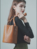 Interwoven Lambskin Leather Bucket Bag, Small Shoulder Bag,  Woven Purse Women Classic bag Crossbody Designer  Bag, Designer Bag