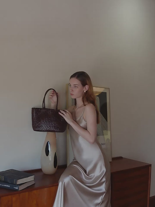 Woven leather bag | handmade full grain leather bag | Minimalist women's Bag, Handbag, Soft Leather Tote, Daily Bag, Gift for Her