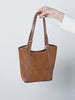Elegant Suede Leather Tote Bag with Adjustable Strap | Shoulder Bag for Women