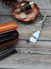 Vintage Leather Glasses Case | Cowhide Leather Zip Eyewear Case
