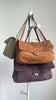 Suede Cowhide Shoulder Bag | Large Vintage Commuter Tote | Genuine Leather Women's Bag