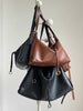 Luxury Cowhide Leather Hobo Bag | Soft Leather Shoulder & Crossbody Purse