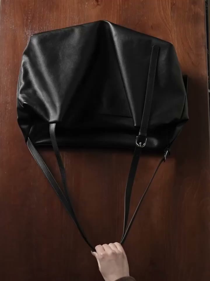 Women’s Soft Cowhide Leather Crossbody Bag, Large Bowling Bag, Slouchy Boho Tote for Everyday Use