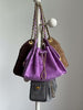 Quilted Diamond Leather Drawstring Hobo Bag – Gold Chain Strap | Lambskin & Cowhide Shoulder Bag for Women