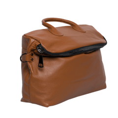Alexel Jolie Large Italy Leather Zipper Bag, Grain Leather Shoulder Bag, Lady Fashion Bag Yellow, Travel Crossbody Bag, Gift for Her