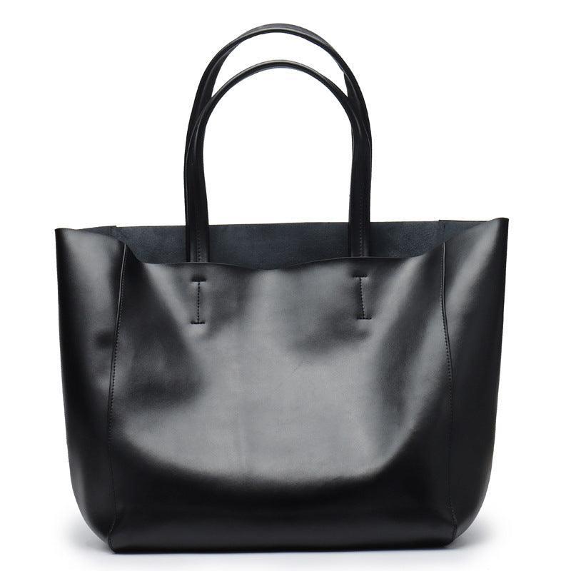 TOTE leather bag, Soft GENUINE leather bag, Large beige leather bag, Laptop, tablet bag, leather bag for books, leather shopper, Wine - Alexel Crafts