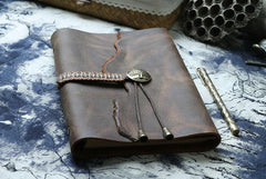 A6 Vintage Creative Design Diary, Leather Sketchbook, Note Book, Leather Journal - Alexel Crafts