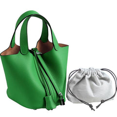 Alexel Genuine Leather handbag, Women Leather Bucket Bag, Top Handle Purse, Luxury Bag, Designer Bag, Gift for Her - Alexel Crafts