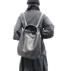 Black casual leather backpack women,Leather backpack,Vintage leather backpack, Handcrafted Leather backpack black,backpack laptop bag