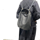 Black casual leather backpack women,Leather backpack,Vintage leather backpack, Handcrafted Leather backpack black,backpack laptop bag