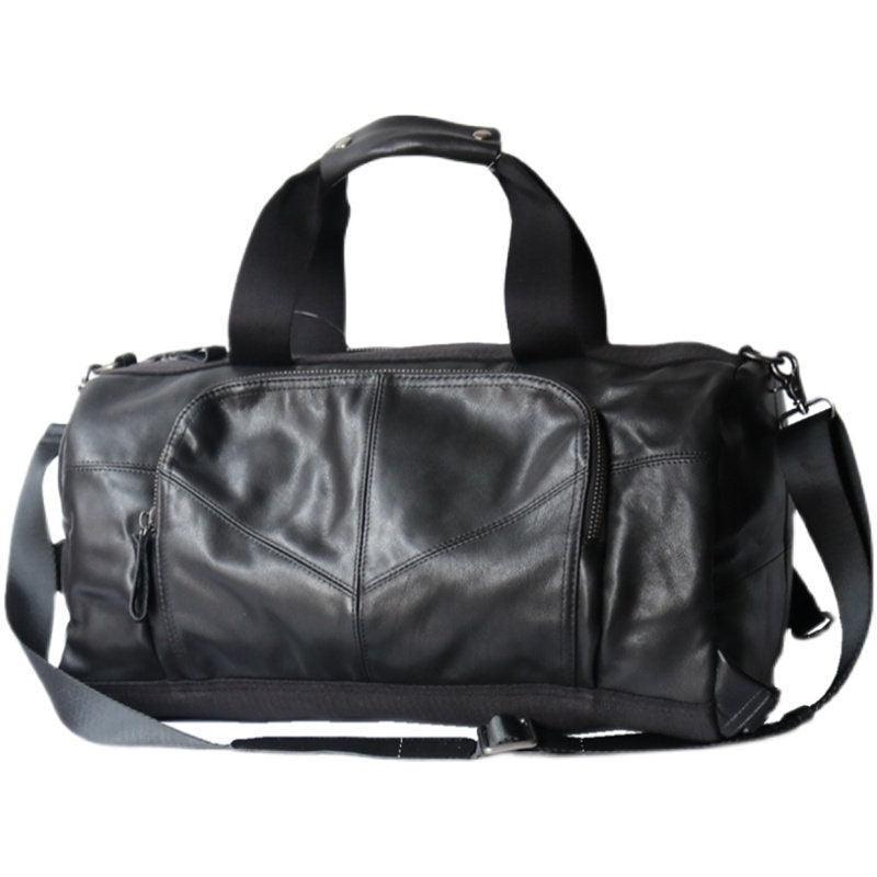 Black Leather Duffel Bag Women, Mens Leather Luggage Bag, Converse Backpack Weekender Bag, Unisex Travel Bag, Lifestyle Bag