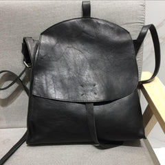 Black Shoulder 4 in 1, Convertible Backpack, Handcrafted Shoulder Bag, Leather Crossbody, Handbag With Long Strap, Women Backpack Bag