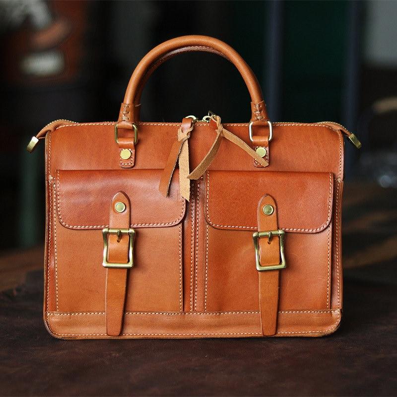 Brown Tan Leather Satchel, Leather Messenger, Handmade Leather Briefcase, Shoulder Bag Portfolio, Messenger Bag, Christmas Gift