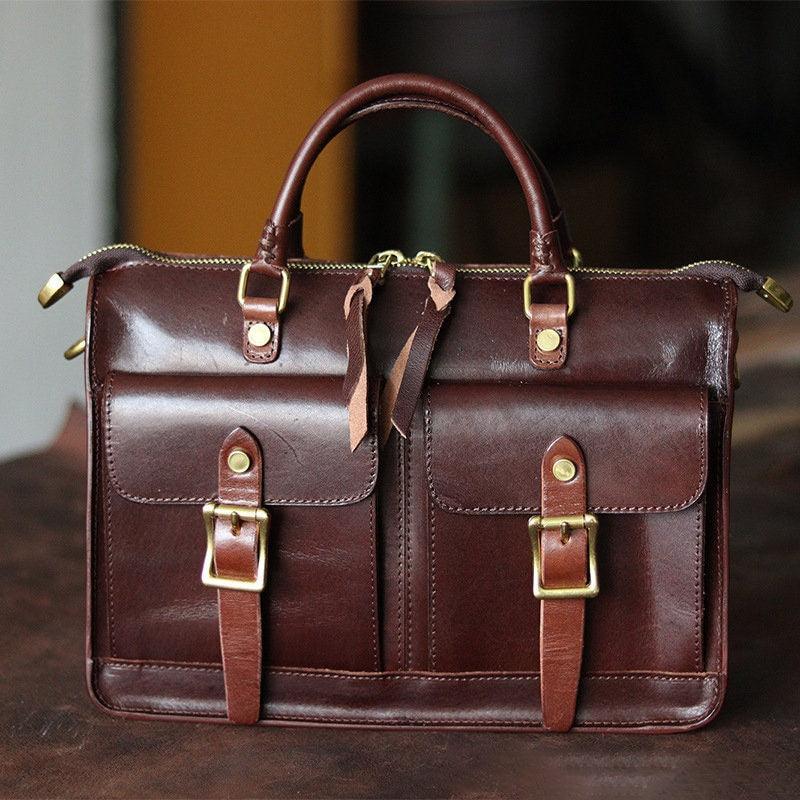 Brown Tan Leather Satchel, Leather Messenger, Handmade Leather Briefcase, Shoulder Bag Portfolio, Messenger Bag, Christmas Gift