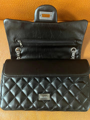 Classic Flap Bag Genuine Leather Shoulder Bag, Minimalist Quilted Evening Bag, Crossbody Bag, Lady Elegant Handbag, Fashion Bag, Gift