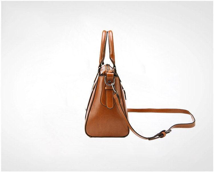 Classic Genuine Leather Shoulder Bag Brown, Black Everyday Bag, Minimalist Bag, Iconic Crossbody Bag, Eternal Fashion Bag, Birthday Gift