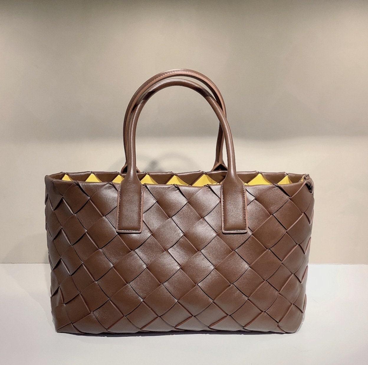 Classic Style Soft Leather Tote Bag, Quilted Elegant Large Bag, Minimalist Top Handle Bag, Classic Fashion Bag, Designer Bag