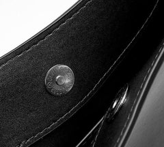 Cowhide Leather Baguette Bag in Black, Minimalist Leather Handbag, Women's Shoulder Bag, Leather Purse, Party Bag, Women Designer Bag, Gift