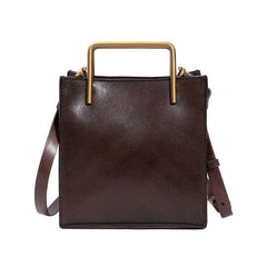 Genuine Italy Cowhide Leather shoulder bag, handbag, woman handcrafted leather bag, elegant Fashion bag, Birthday Gift for Her, coffee
